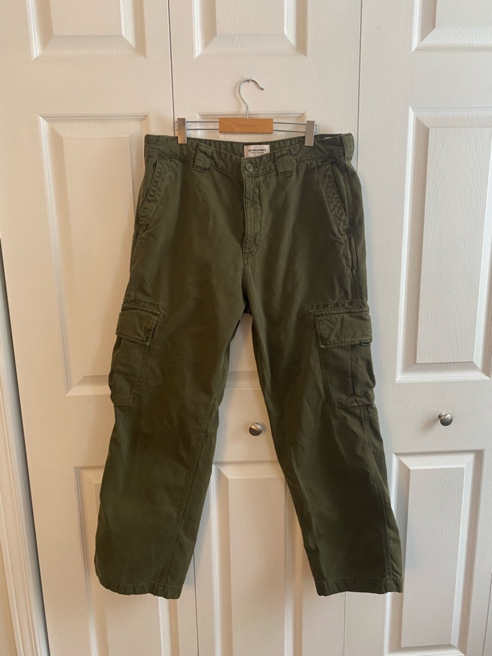 Jack & Jones Olive Cargo Trousers